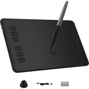Huion H640P Digital Drawing Pad Tablet & Battery Stylus Pen for Art Comic Zoom